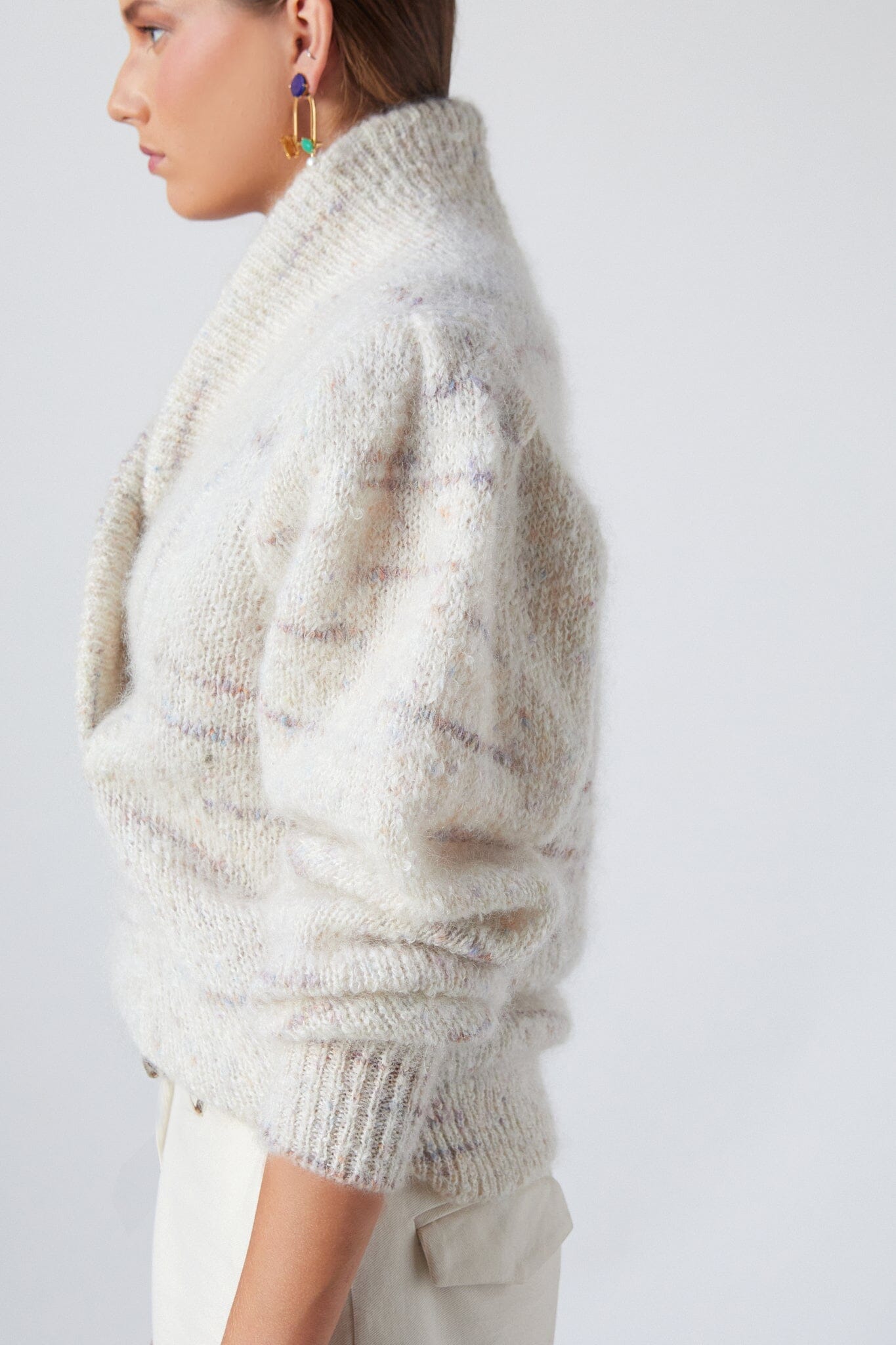 Ronald Sweater Oat Melange Sweaters The Label Edition 