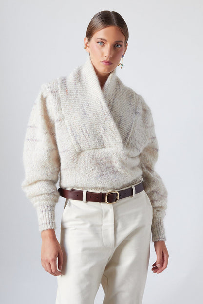 Ronald Sweater Oat Melange Sweaters The Label Edition 