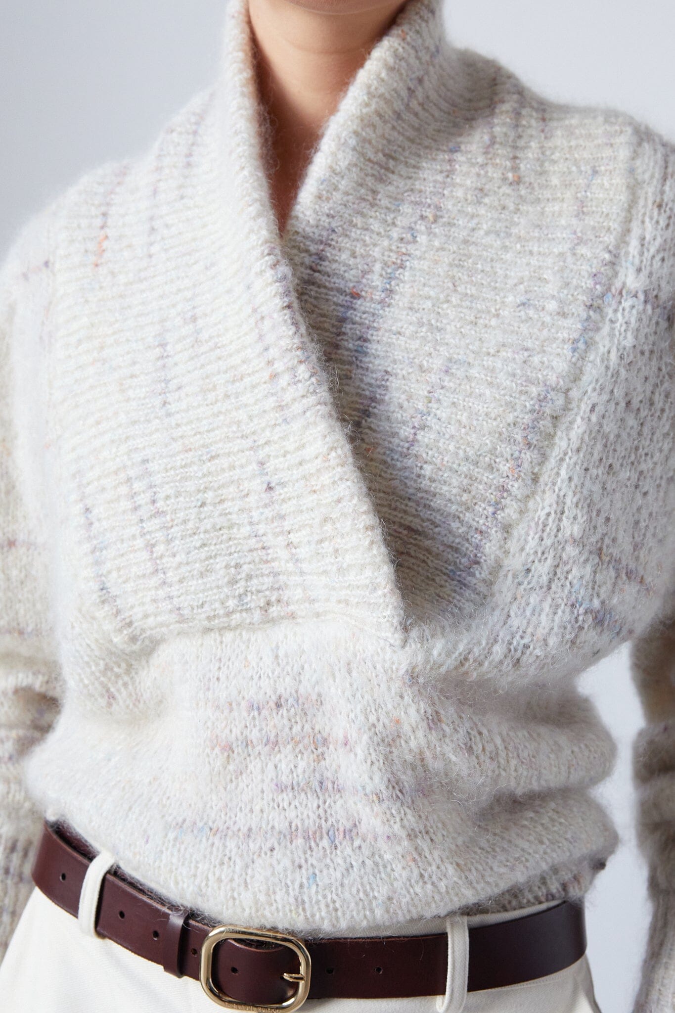 Ronald Sweater Oat Melange Sweaters The Label Edition 