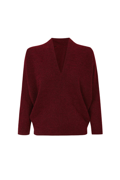 Rosana red sweater Sweaters Elisa Cortés 