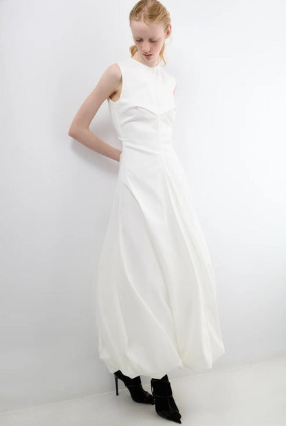 ROUND NECKLINE BALLOON Dresses Juan Vidal 