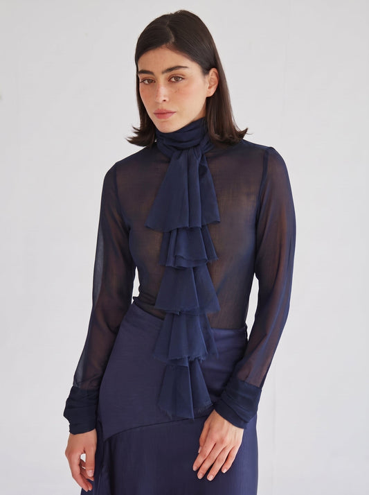 Ruffle-front blouse Foulards & Scarves Julise Magon 