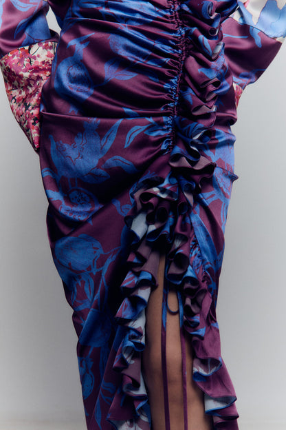Ruffle Satin Skirt Skirts Juan Vidal 