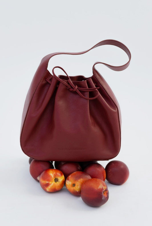 Sac Leather Bag Wine Shoulder bags The Villã Concept 