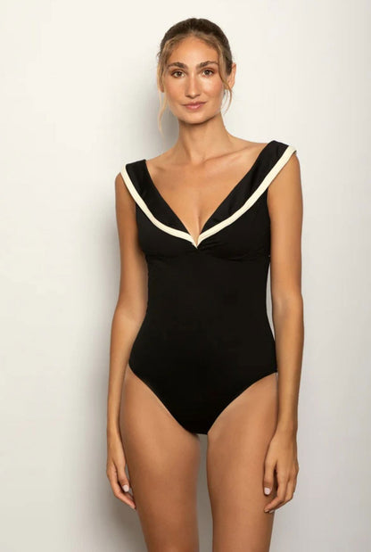 Saint Tropez Maillot Negro Swimwear Laura Vecino 