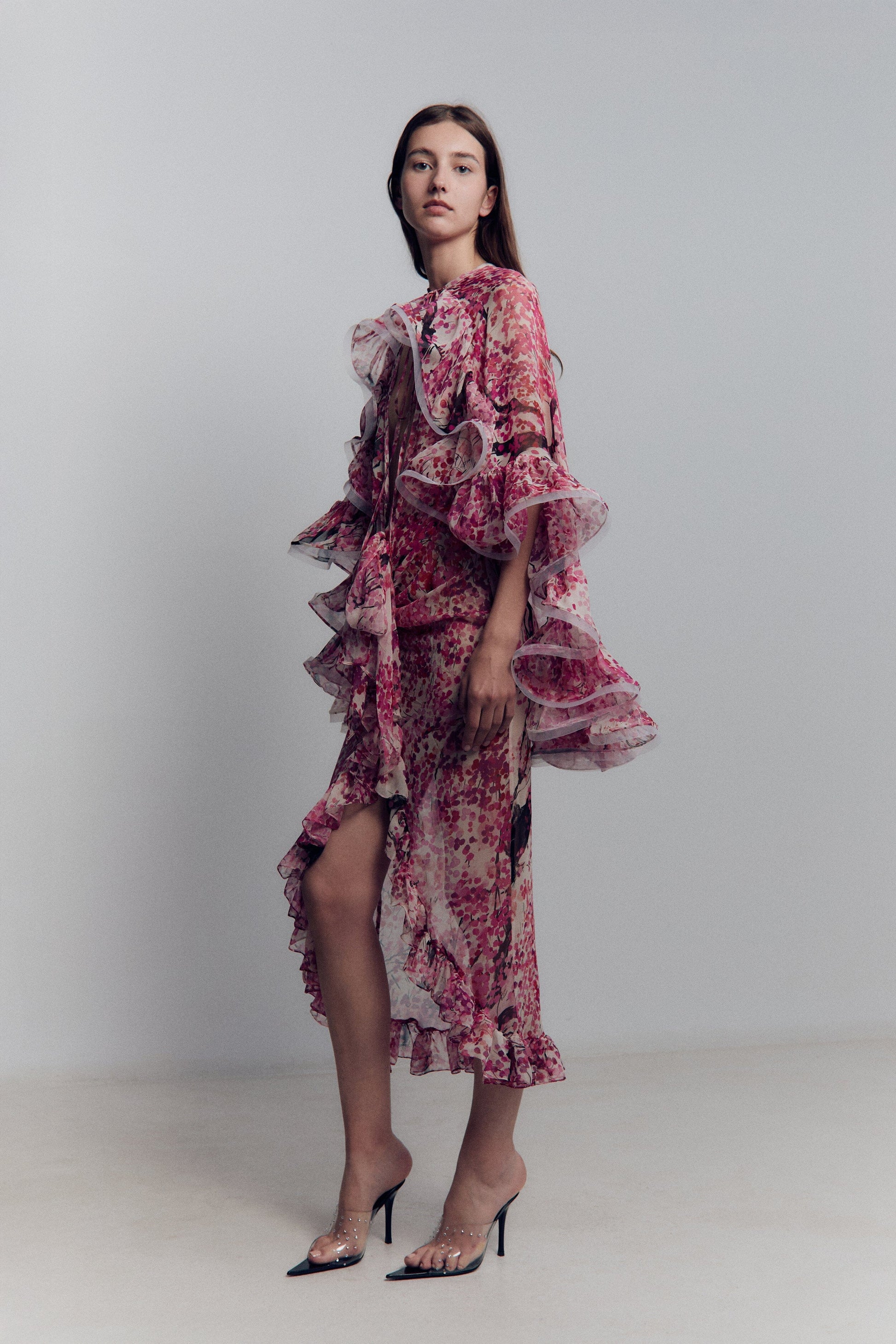 Sakura Chiffon Dress Dresses Juan Vidal 