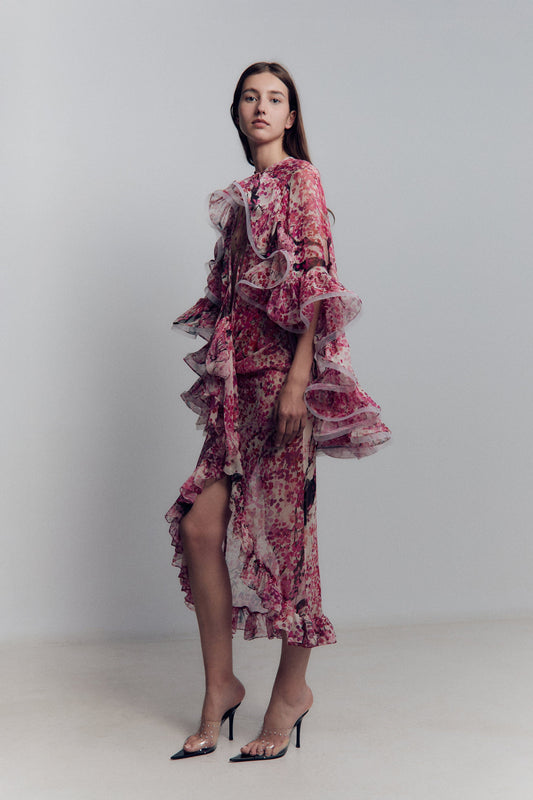 Sakura Chiffon Dress Dresses Juan Vidal 