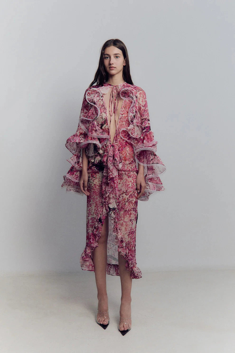 Sakura Chiffon Dress Dresses Juan Vidal 