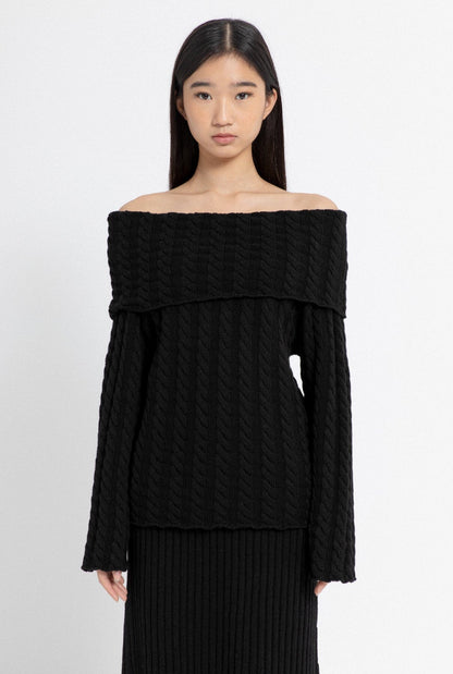 Saloon Jumper Black Sweaters Carlota Cahis 