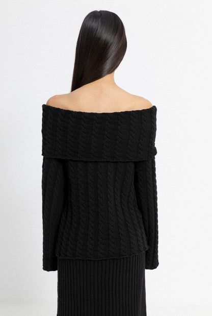 Saloon Jumper Black Sweaters Carlota Cahis 