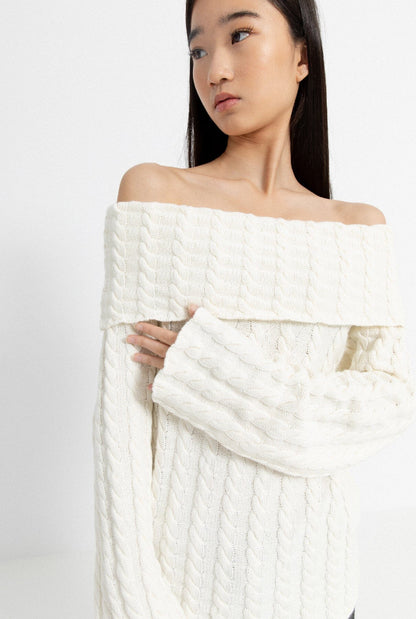 Saloon Jumper White Sweaters Carlota Cahis 