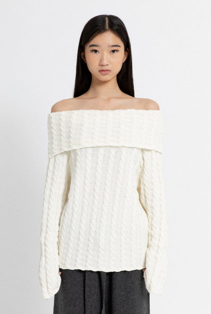 Saloon Jumper White Sweaters Carlota Cahis 