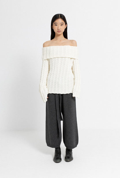 Saloon Jumper White Sweaters Carlota Cahis 