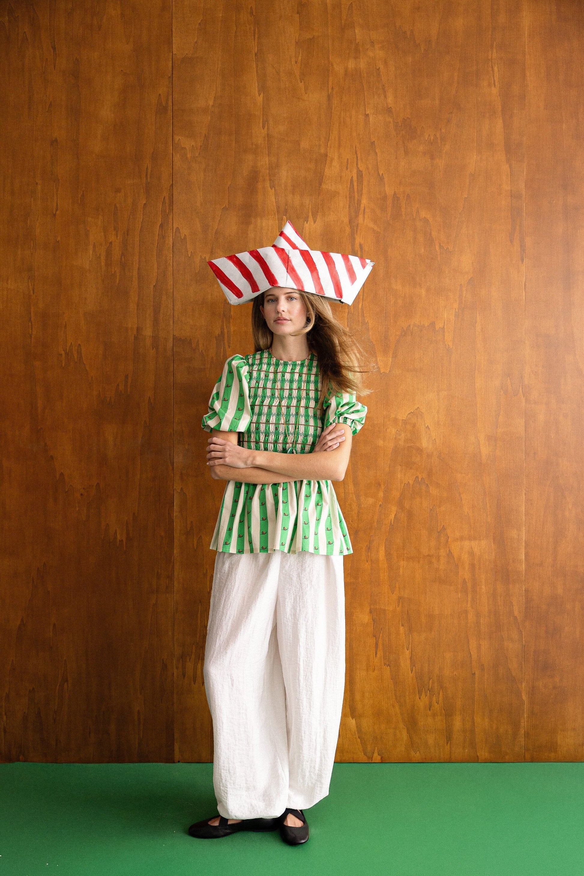 Salvia Green Blouse Blusa Maràvic 