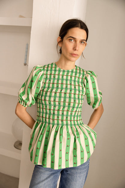 Salvia Green Blouse Blusa Maràvic 