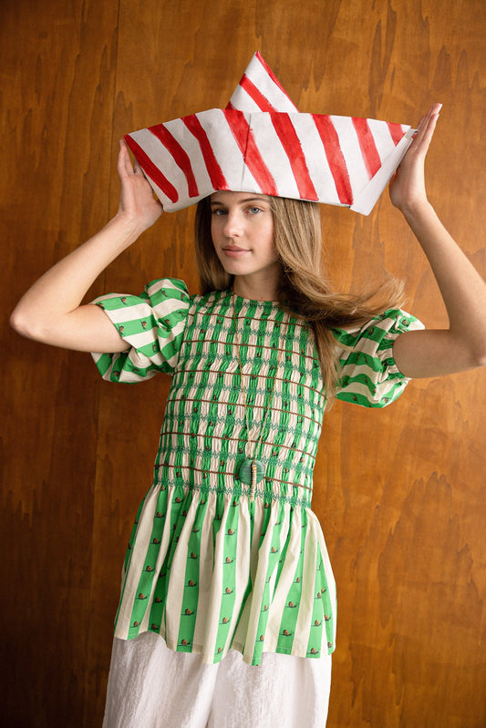 Salvia Green Blouse Blusa Maràvic 