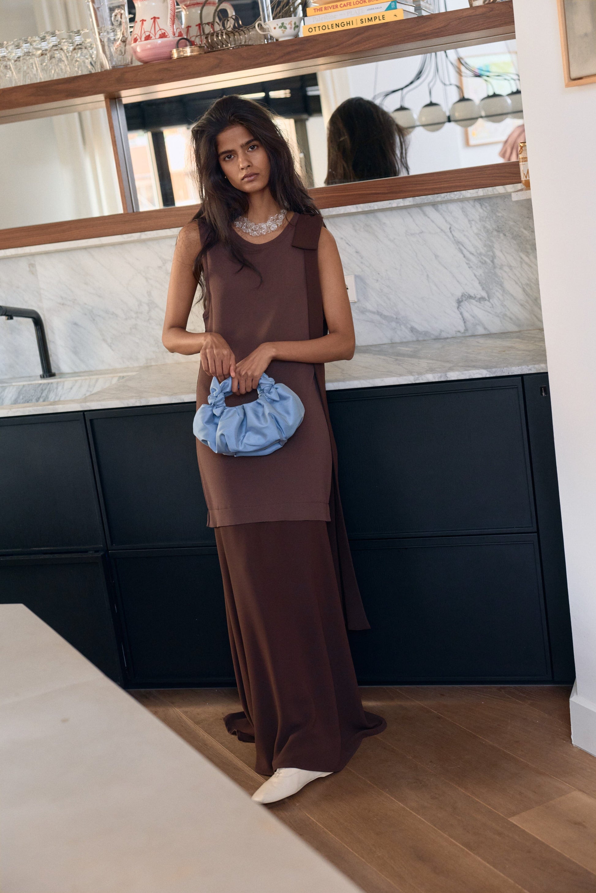 Sandra Bow Dress Brown Dresses Laia Alen 
