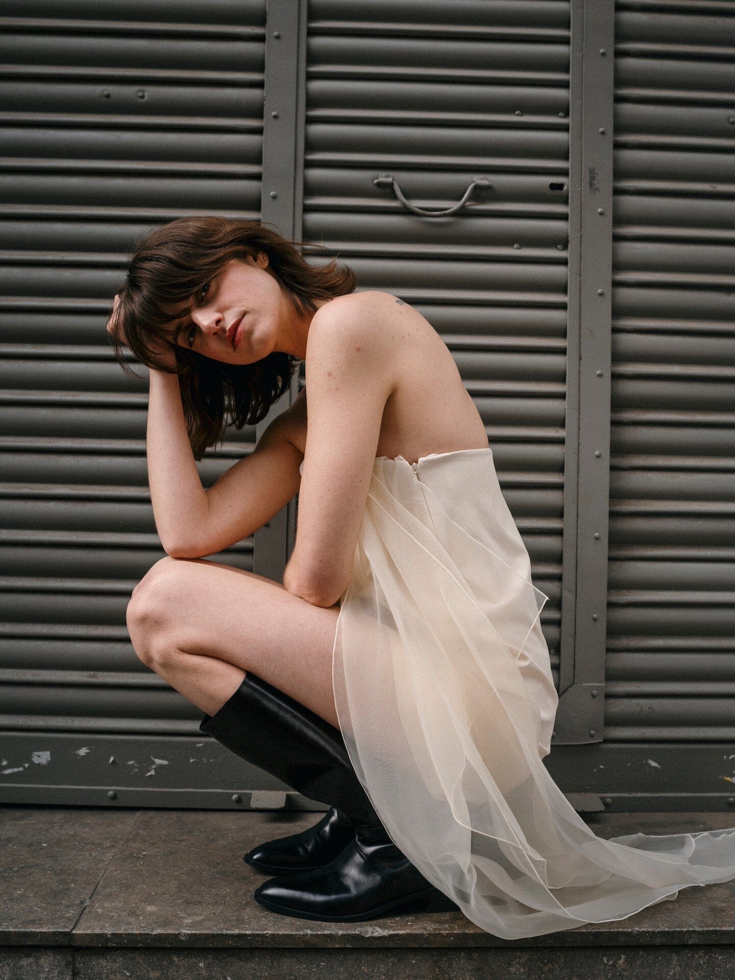 Sarah Boots in Black Leather Boots AUGUSTA 