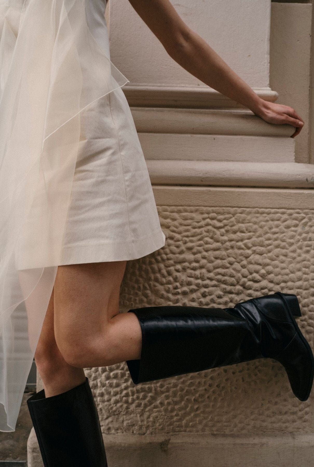 Sarah Boots in Black Leather Boots AUGUSTA 