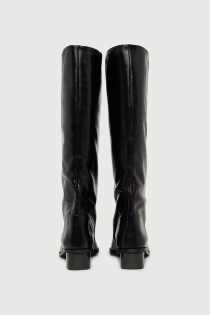 Sarah Boots in Black Leather Boots AUGUSTA 