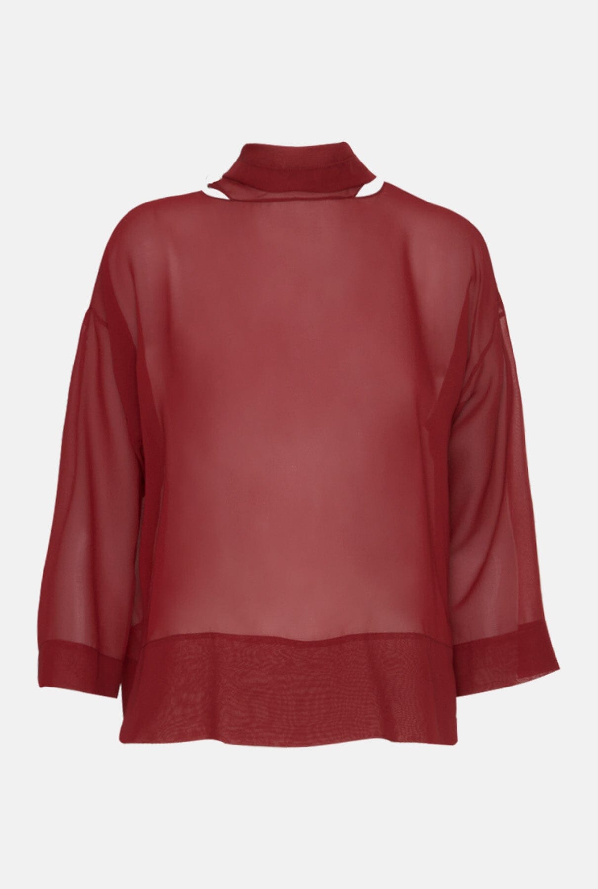 Sasha Blouse Burgundy Shirts & blouses Atelier Aletheia 