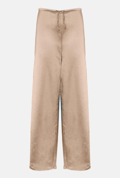 SATIN PANTS CHAMPAGNE Trousers The Villã Concept 