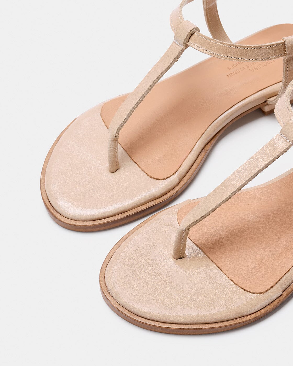 SAVINA TAUPE CHAROL Flat sandals Naguisa 