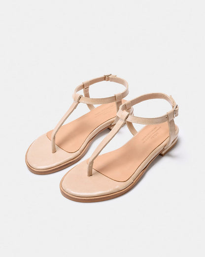 SAVINA TAUPE CHAROL Flat sandals Naguisa 