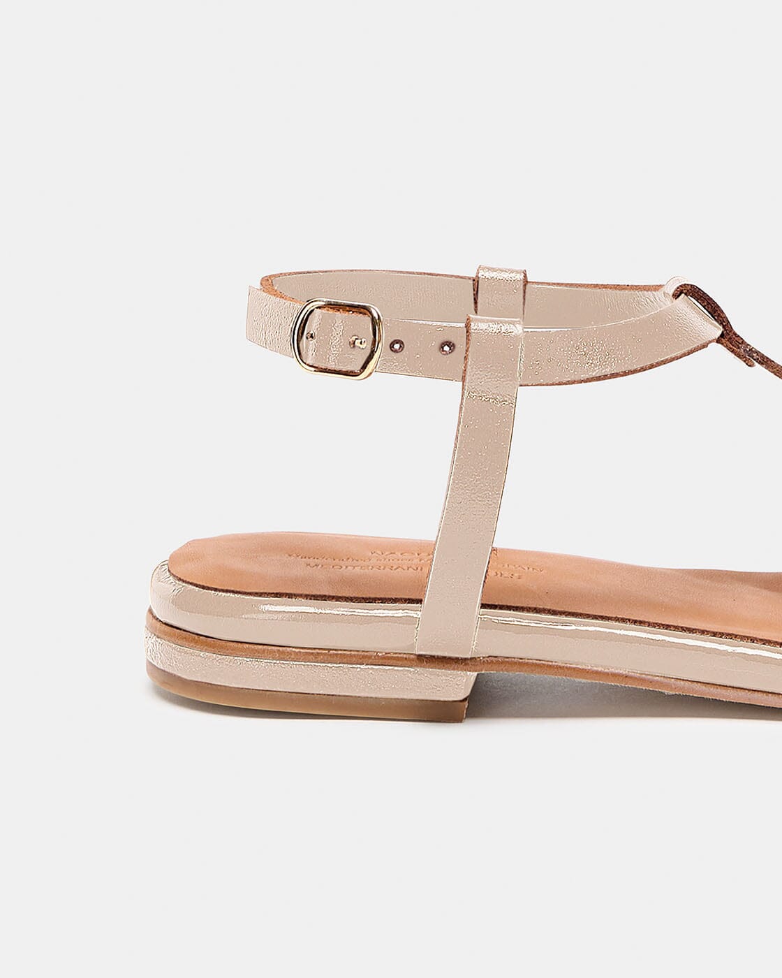 SAVINA TAUPE CHAROL Flat sandals Naguisa 