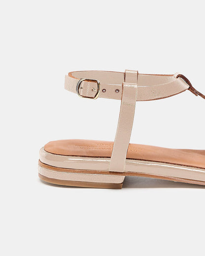 SAVINA TAUPE CHAROL Flat sandals Naguisa 