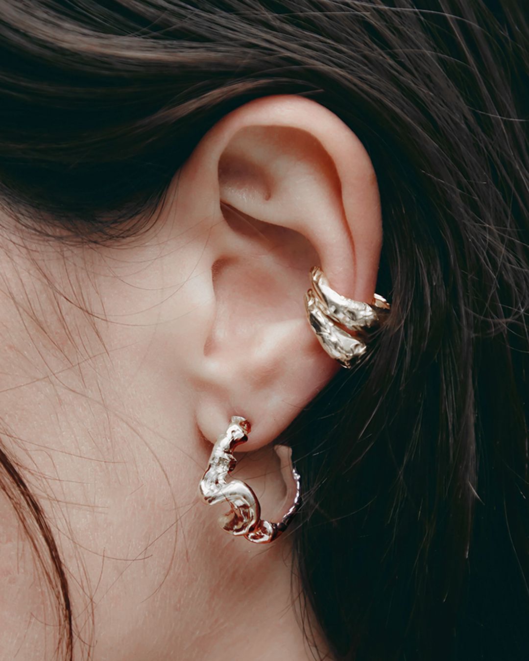 Set Earcuff + Continu earrings Earrings Albert Coll 