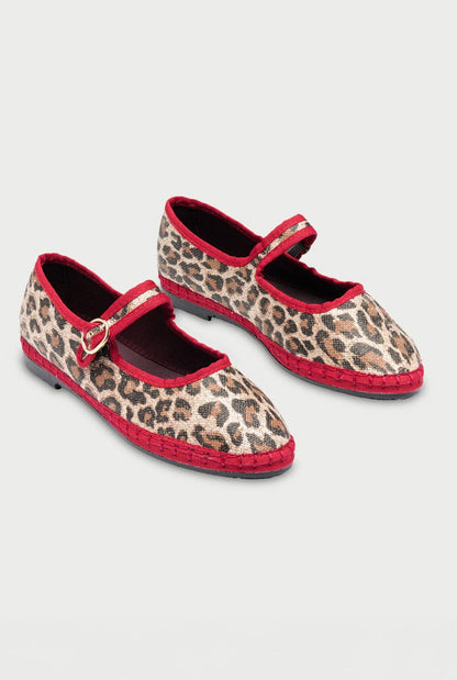 Sheena Red Flat shoes Flabelus 