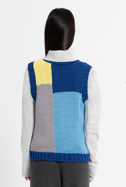 Shepherd Vest Blue Vests Carlota Cahis 