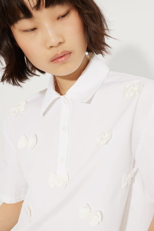Shirt with small bows Shirts & Blouses Tot-Hom 