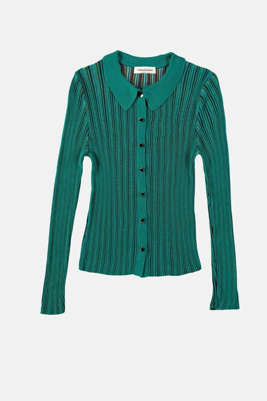 Sicilia Cardigan Multigreen Sweaters Carlota Cahis 