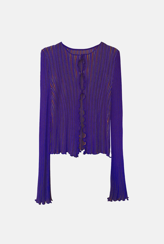 Sicilia Cardigan Purple Shirts & blouses Carlota Cahis 