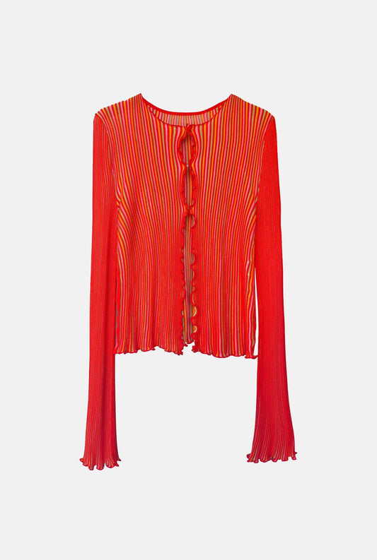 Sicilia Cardigan Red Shirts & blouses Carlota Cahis 