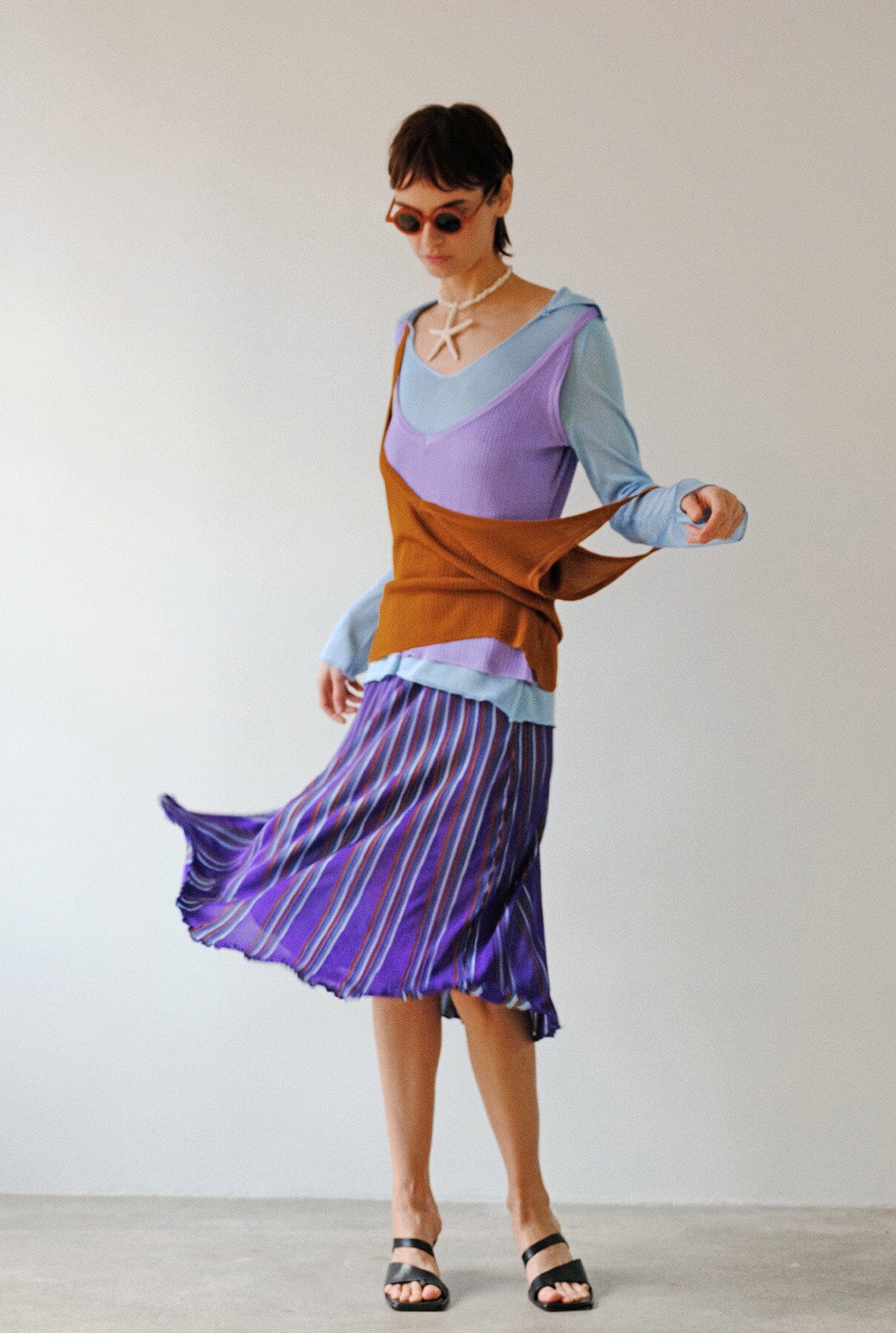 Sicilia Skirt Purple Skirts Carlota Cahis 