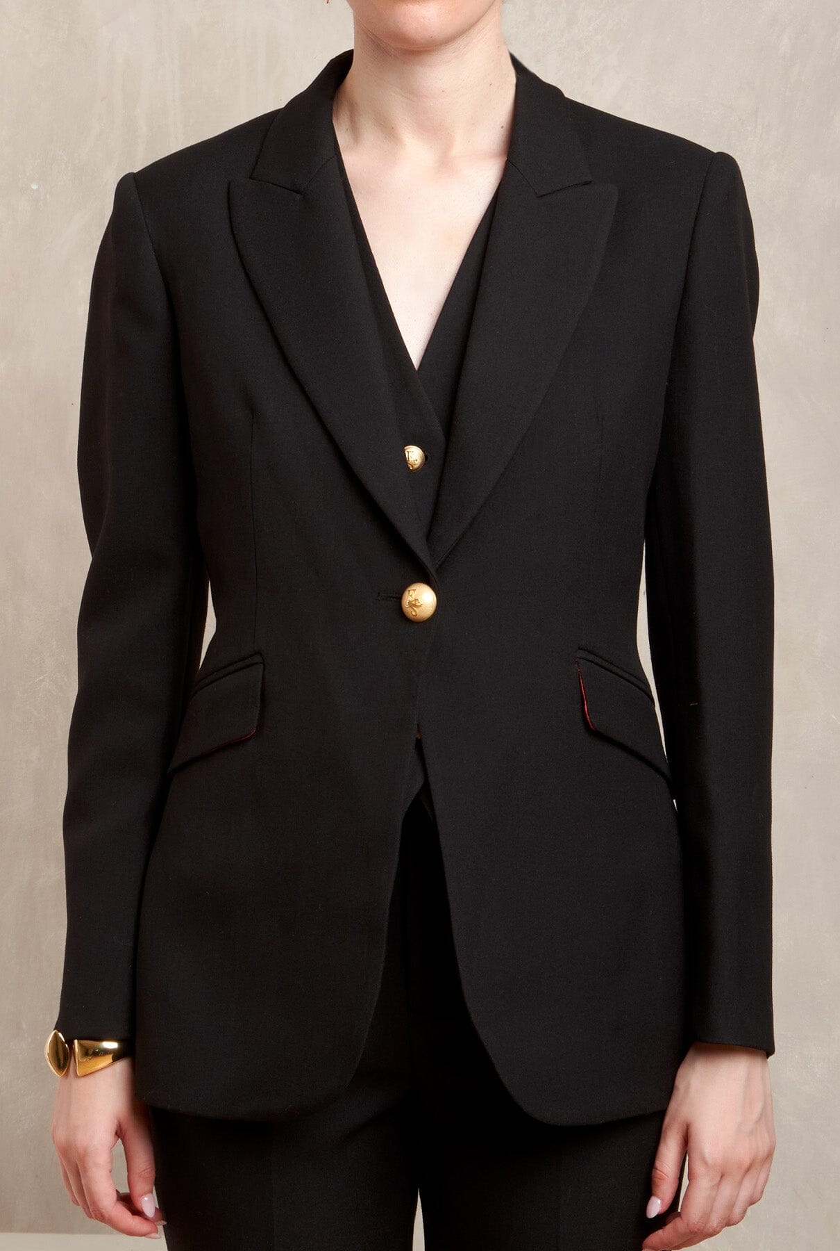 SINGLE-BUTTON BLACK BLAZER PARIS Jackets The Extreme Collection 