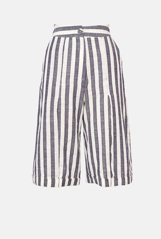Sola Bermuda - Navy Stripes Trousers Diddo Madrid 