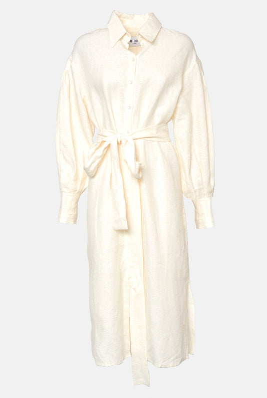 Sole Linen Dress - White Dresses Diddo Madrid 