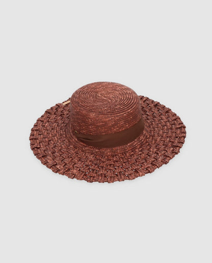 Sombrero Tris-Tras chocolate ala s Hats Zahati 
