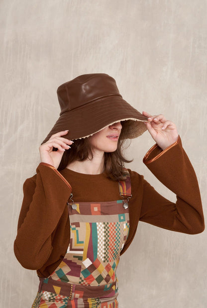 Sombrero Yoyo reversible chocolate Hats Zahati 