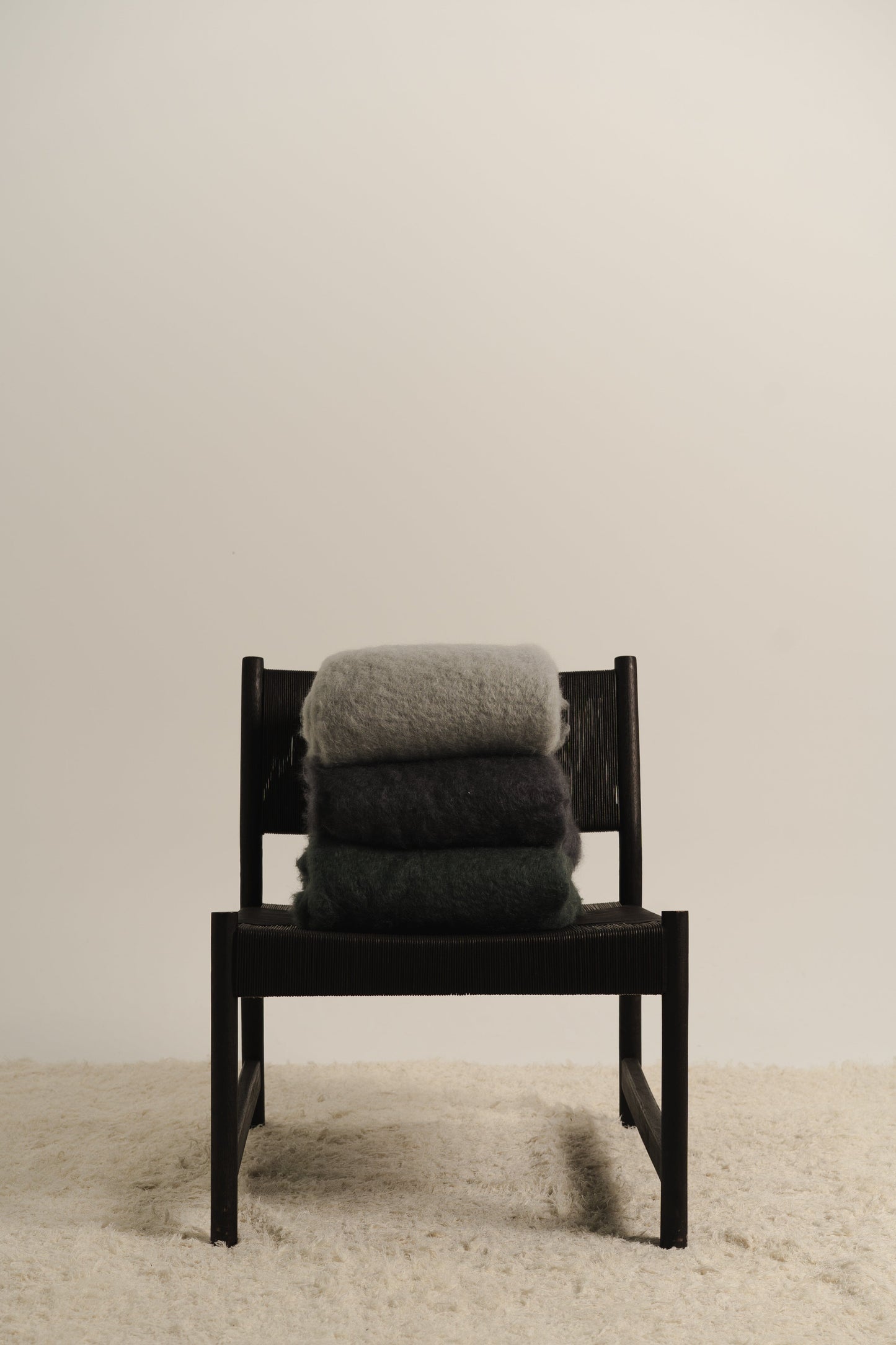 Stone Grey Mohair Blanket ELEVAA 