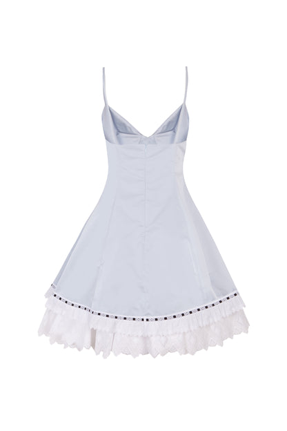 Structured Blue Mini-Dress Dresses PALOMO SPAIN 