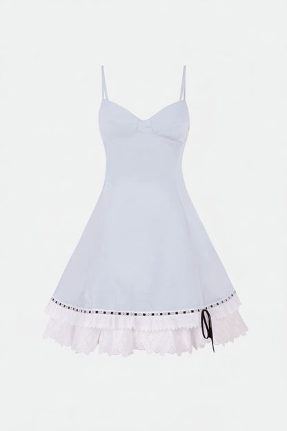 Structured Blue Mini-Dress Dresses PALOMO SPAIN 