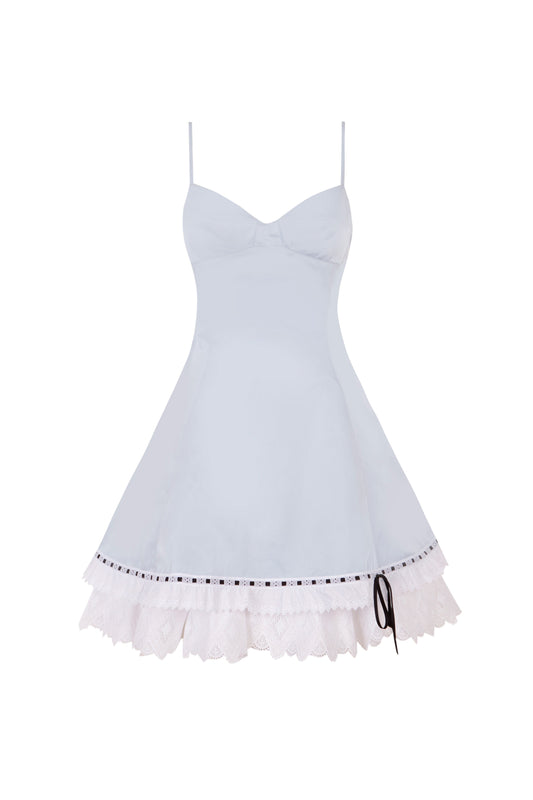 Structured Blue Mini-Dress Dresses PALOMO SPAIN 