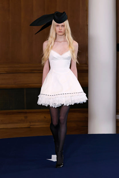 Structured White Mini-Dress Dresses PALOMO SPAIN 