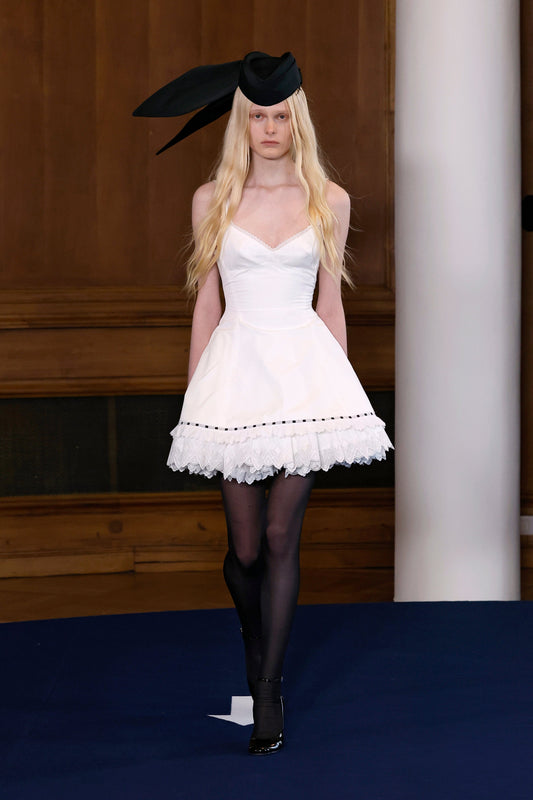 Structured White Mini-Dress Dresses PALOMO SPAIN 