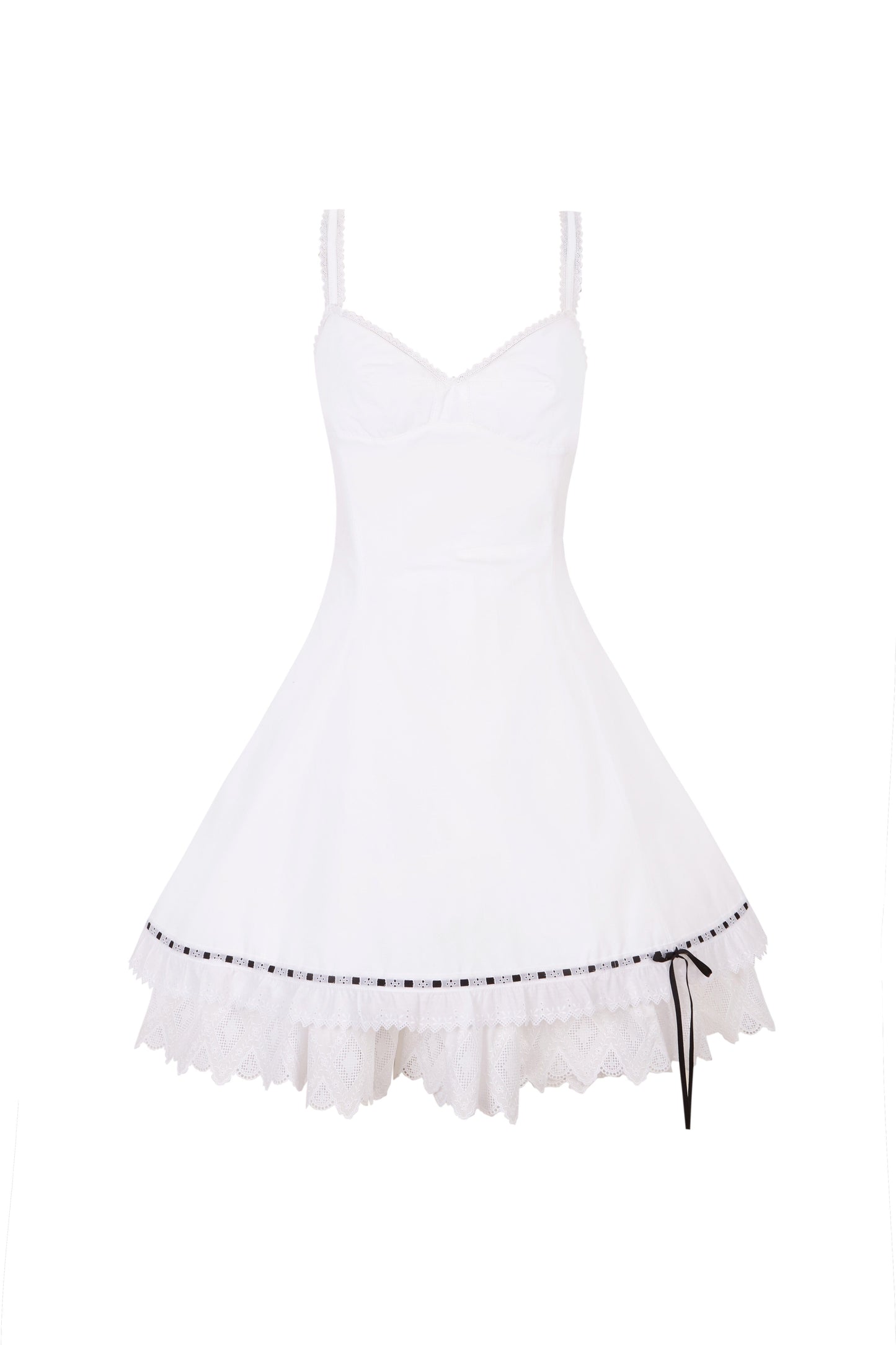 Structured White Mini-Dress Dresses PALOMO SPAIN 